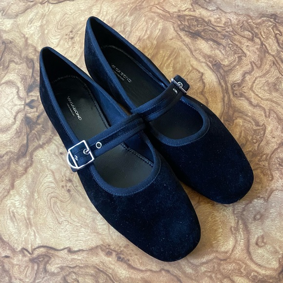 Vagabond Jolin Velvet Mary Jane Flat - Picture 4 of 5